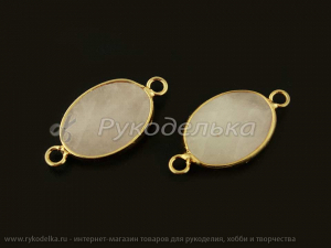 Коннектор Розовый кварц