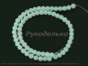 Бусины. Лунный камень (имитация). 6мм. Нить