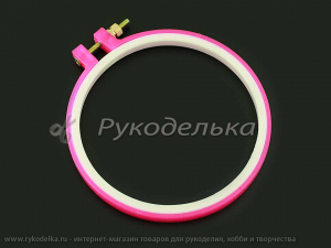 Пяльцы пластиковые 16см. с металлическим винтом