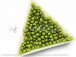 Бусины под жемчуг. Фисташковый №106. 4мм. 5гр.