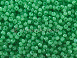 Бисер чешский Preciosa 10/0. Зеленый (02661) ASD. 10гр