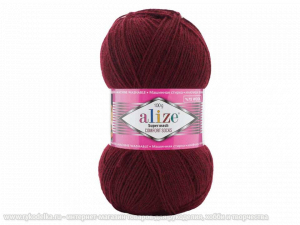 Пряжа Alize Superwash. 100гр. Бордо (578)