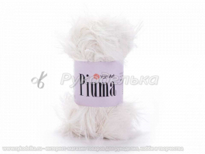 Пряжа YarnArt. Piuma 50гр. Молоко (4402).