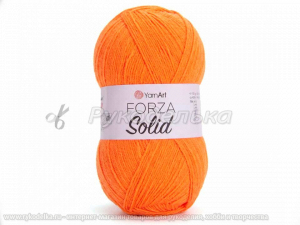 Пряжа YarnArt. Forza Solid 100гр. Оранжевый (4643).