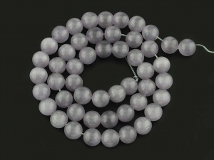 Бусины. Кошачий глаз. 8мм. Серые. Нить.