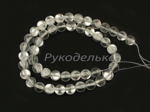 Бусины. Опал искусственный. 8мм. Серебристый. Нить