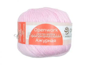 Пряжа Пехорка. Ажурная 50гр. Светлая бегония (180)