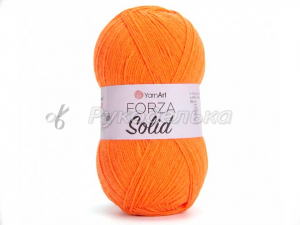 Пряжа YarnArt. Forza Solid 100гр. Оранжевый (4643).